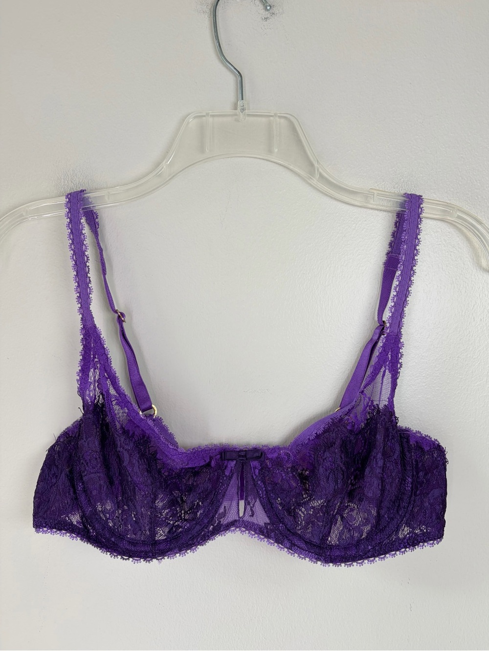 Victoria’s Secret 36C Two Tone Purple Lace Unlined Balconette Bra